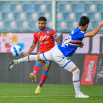 Foto LiveMedia/Danilo Vigo
Genova, Italia, 23 settembre 2021, SERIE A
UC Sampdoria vs SSC Napoli
Nella foto:
Lorenzo Insigne (Napoli)
, MAYA YOSHIDA (Sampdoria)
LiveMedia - World Copyright