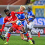 Foto LiveMedia/Danilo Vigo
Genova, Italia, 23 settembre 2021, SERIE A
UC Sampdoria vs SSC Napoli
Nella foto:
Andre' Angussa (Napoli), MORTEN THORSBY (Sampdoria)
LiveMedia - World Copyright