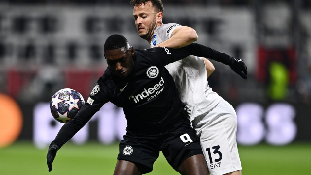 Mg Francoforte (Germania) 21/02/2023 - Champions League / Eintracht-Napoli / foto Matteo Gribaudi/Image Sport
nella foto: Randal Kolo Muani-Amir Rrahmani