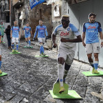Napoli 28/01/2023 - sagome giocatori SSC Napoli ai Quartieri Spagnoli / foto Image
nella foto: sagome giocatori Napoli