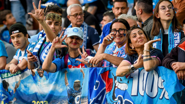 Photo LiveMedia/Ettore Griffoni
Udine, Italy, May 04, 2023, italian soccer Serie A match
Udinese Calcio vs SSC Napoli
Image shows:
Napoli supporters
LiveMedia - World Copyright