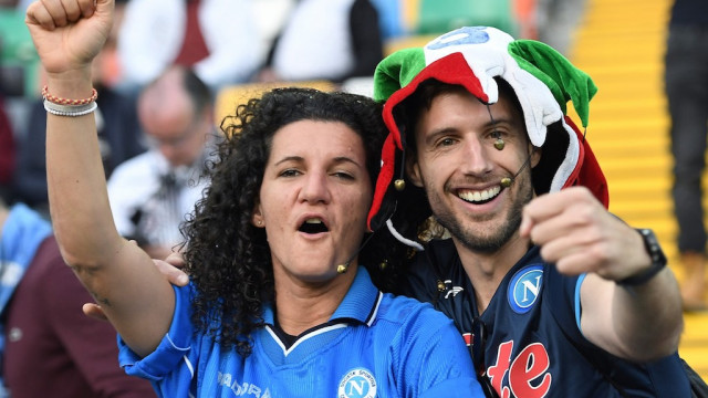 Db Udine 04/05/2023 - campionato di calcio serie A / Udinese-Napoli / foto Daniele Buffa/Image Sport
nella foto: tifosi Napoli