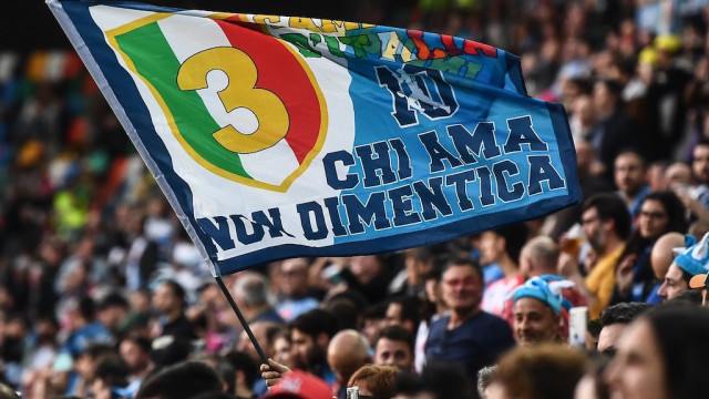 Mg Udine 04/05/2023 - campionato di calcio serie A / Udinese-Napoli / foto Matteo Gribaudi/Image Sport
nella foto: tifosi Napoli Napoli Scudetto