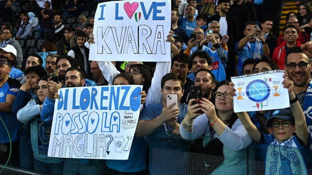 Mg Udine 04/05/2023 - campionato di calcio serie A / Udinese-Napoli / foto Matteo Gribaudi/Image Sport
nella foto: tifosi Napoli